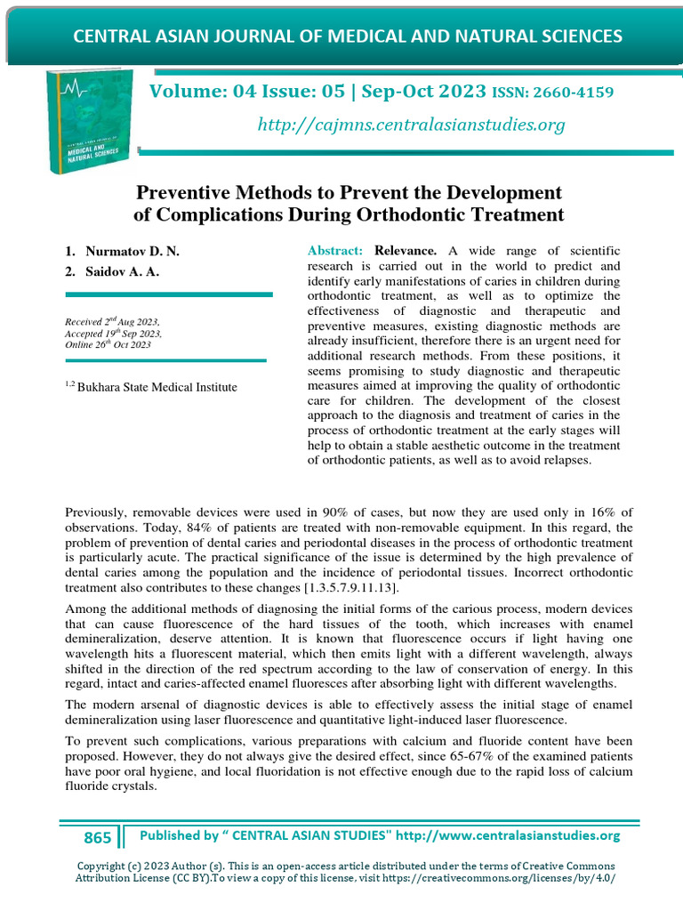 Preventive Methods To Prevent The Development of Complications During ...
