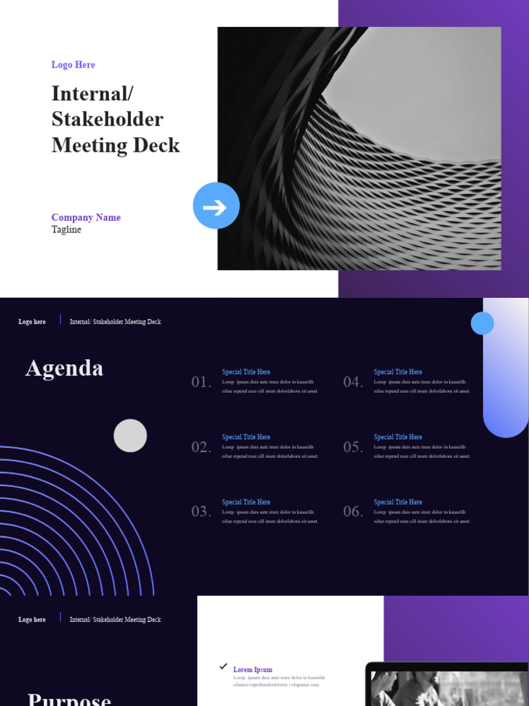 Internal - Stakeholder Meeting Deck | PDF