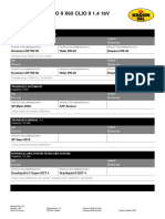 Product Recommendation Renault (EU) Clio II X65 Clio II 1.4 16V (2001-2005)