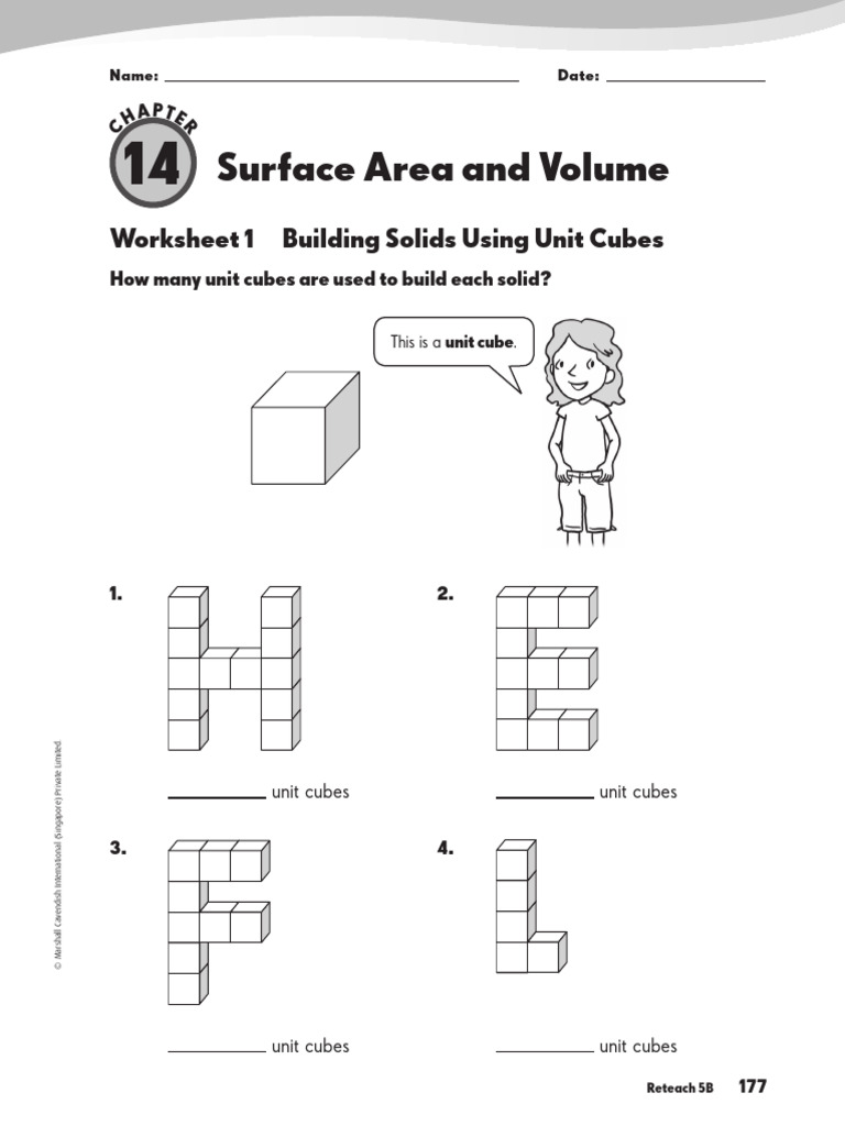 Surface Area And Volume Pdf Volume Rectangle