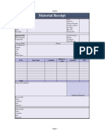 Material Receipt Format 4