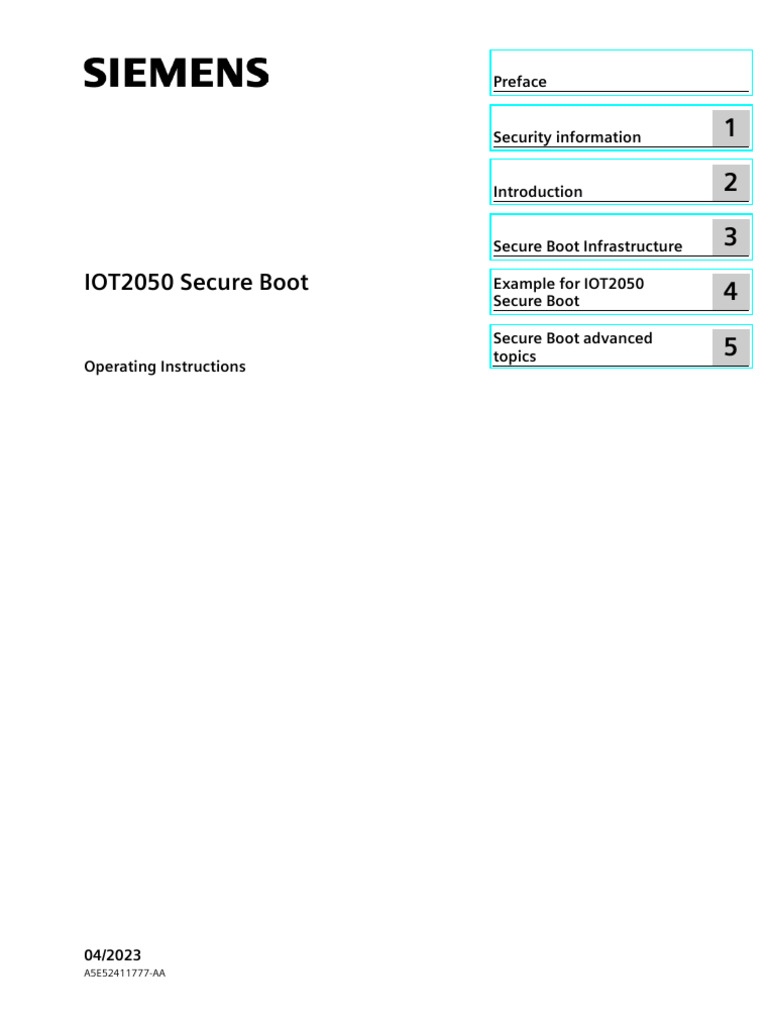 IOT2050 Secure Boot en en-US | PDF | Booting | Public Key Cryptography