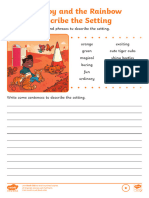 Describe The Setting Worksheets