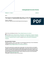 The Impact of Sustainability Reporting On Firm Profitability