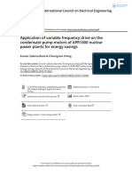 Application of Variable Frequency Drive On The Condensate Pump Motors of APR1400 Nuclear Power Plants For Energy Savings