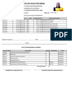 Lagos State Polytechnic: Student Examination Identity Card