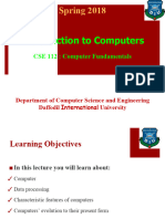 CSE 112 Computer Fundamentals Introducti