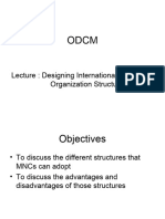 Designing Organizations Lecture 10 Designing International Organization Structures II