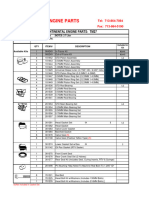 Continental TM27 Parts List