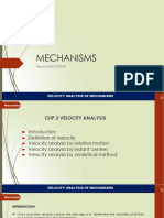 4 Mechanisms Velocity Analysis