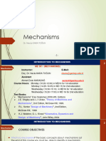 1 Mechanisms Introduction 29.09.2022