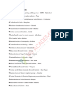 Important Natinal Institutions PDF