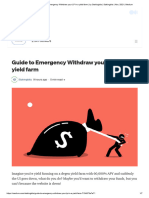 Guide To Emergency Withdraw Your LP in A Yield Farm