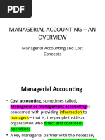 Managerial Accounting - An Overview