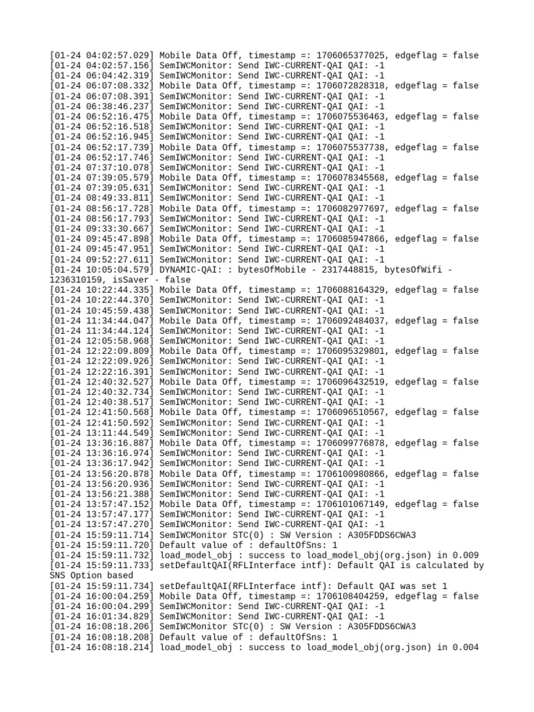 Mobile Data Monitoring Log Analysis | PDF | Computer Science | Computing