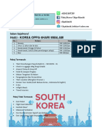 Info Pakej Korea Cikgu Kimchi 2024