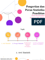 Statistik Penelitian Dan Manfaat Pertemuan 1