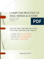 N5 Computer Practice Mail Merge Access
