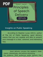 SPEECH DELIVERY AND TYPES OF SPEECHES ACCDG TO DELIVERY Studs