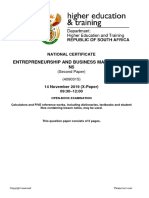 N470 - ENTREPRENEURSHIP AND BUSINESS MANAGEMENT N5 P2 QP NOV 2019 Edited