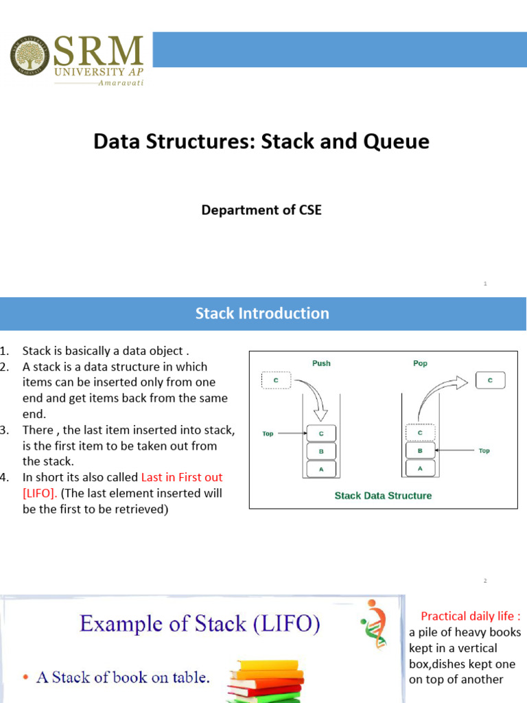 Stacks and Queues | PDF | Queue (Abstract Data Type) | Computer Data