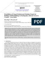 Possibilities of Using Prefabricated Modular Panels For Building NZEB Buildings in Earthquake-Affected Areas in Croatia - Case Study