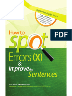 Demo 30 How To Spot Errors (X) & Improve The Sentences - SC Gupta