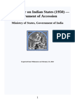 White Paper On Indian States (1950) Part 4 Instrument of Accession