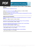 Resin Flow Analysis in The Injection Cycle of A Resin Transfer Molded Radome