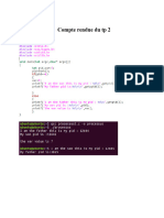 Compte Rendue TP