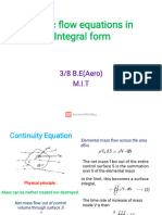 Integral Form of Equations