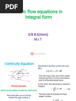 Integral Form of Equations