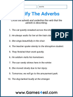 Adverb Worksheet 1