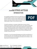 Problem Statement of Analytics Attax