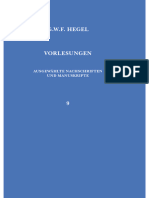 G.W.F. Hegel Vorlesungen