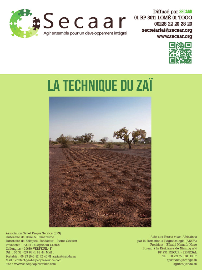 Technique du Zaï en Agriculture Sahelienne | PDF | Agriculture ...