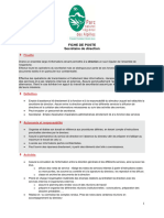 Fiche de Poste Secrétaire Assistante de Direction