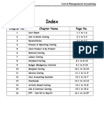 00 Index - Costing