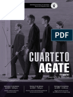 Programa de Mano CuartetoAgate