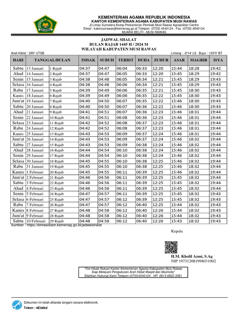 Jadwal Puasa Sunnah Bulan Rajab 1447 H 2025 - 2026 Terkini