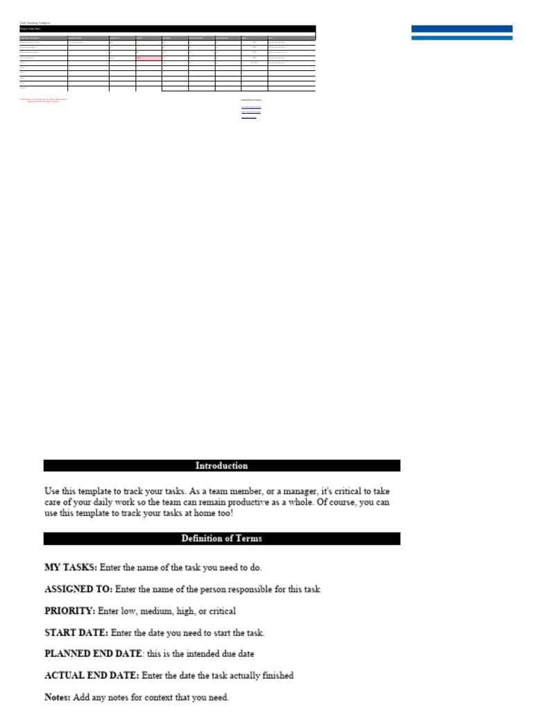 Task tracking template projectmanager wlnk pdf computing software