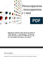 Disoccupazione Inoccupazione e I Neet