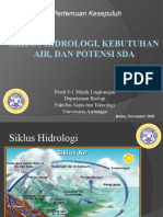 Siklus Hidrologi Dan Potensi Sumber Daya Air