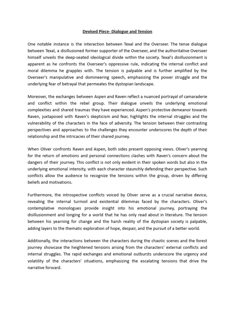 GCSE Drama Devised Preparation (Dystopian Plays) | PDF | Chaos Theory ...