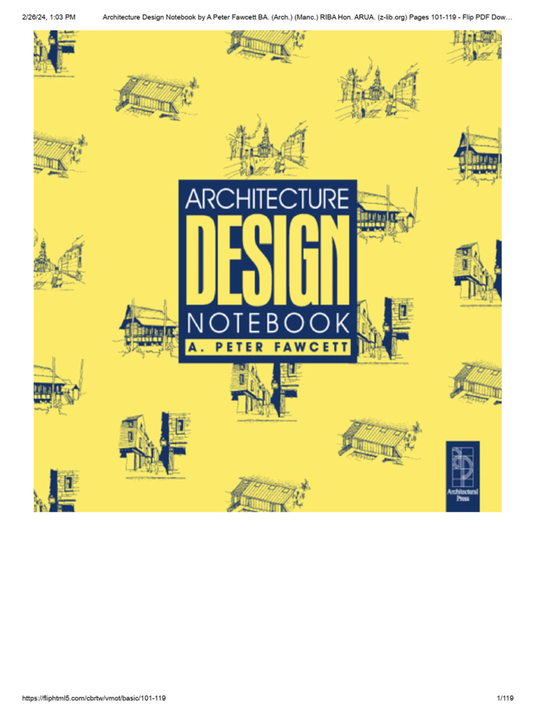 Architecture Design Notebook by A Peter Fawcett BA. (Arch.) (Manc ...