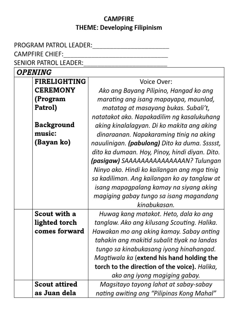 Campfire | PDF