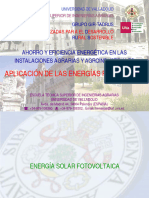 Aplicación de Las Energías Renovables: Ahorro Y Eficiencia Energética en Las Instalaciones Agrarias Y Agroindustriales