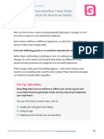 GGSMenstrualCycleCourse Day2 MenstrualCycleNutritionCheatSheet