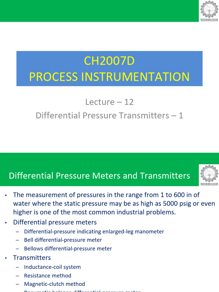 Differential Pressure Transmitters Guide | PDF | Pressure Measurement ...