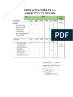 Program Semester TK Al